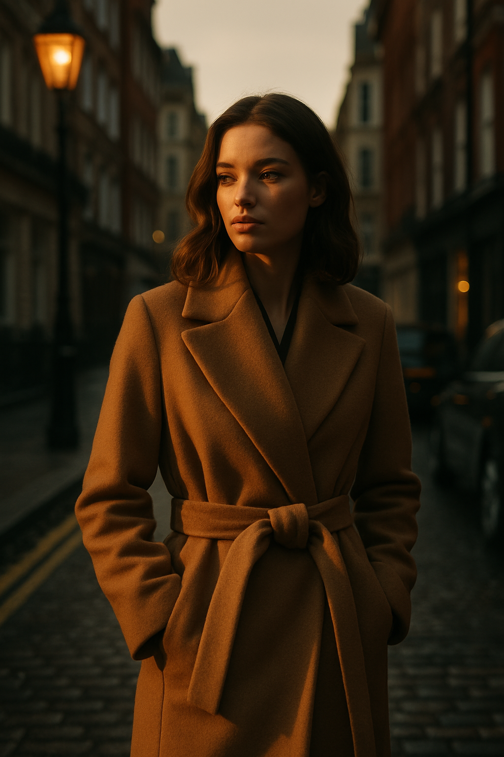 Noria | Wool Belted Wrap Coat