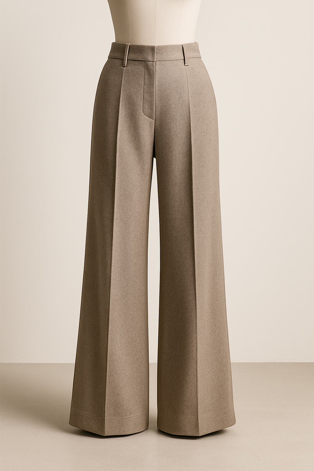Anamar | Wool Blend Wide-Leg Trousers